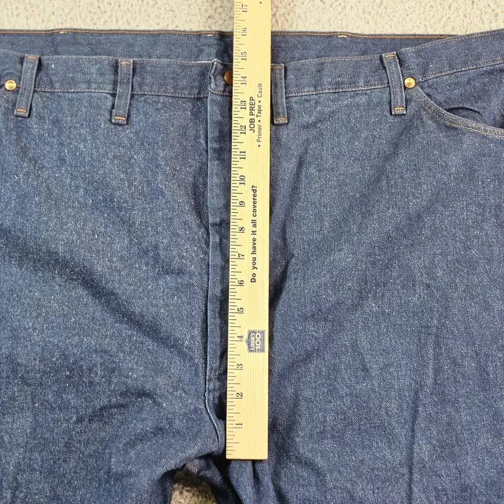 Wrangler Cowboy Cut Jeans Mens 50x30 Dark Blue Bootcut Denim Big & Tall 13MWZPW